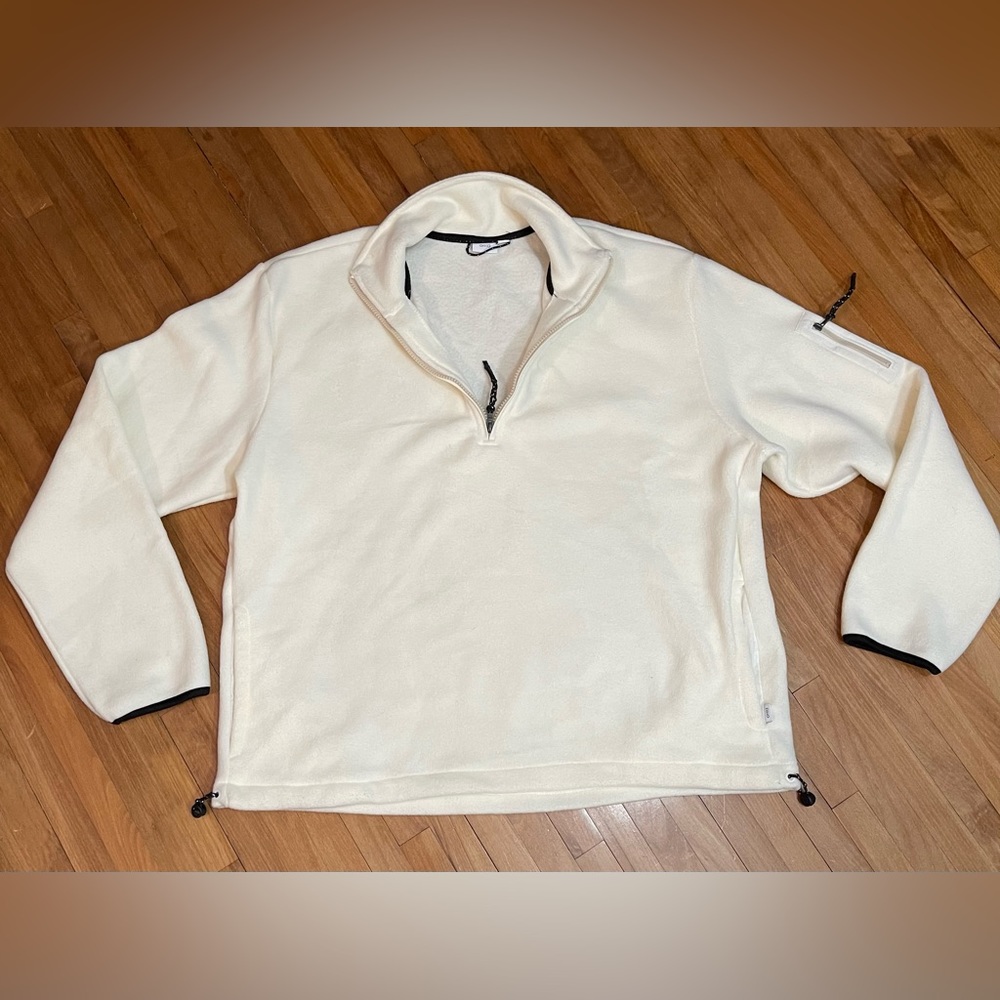ONIA Polar Fleece Quarter Zip in Swan NWOT
